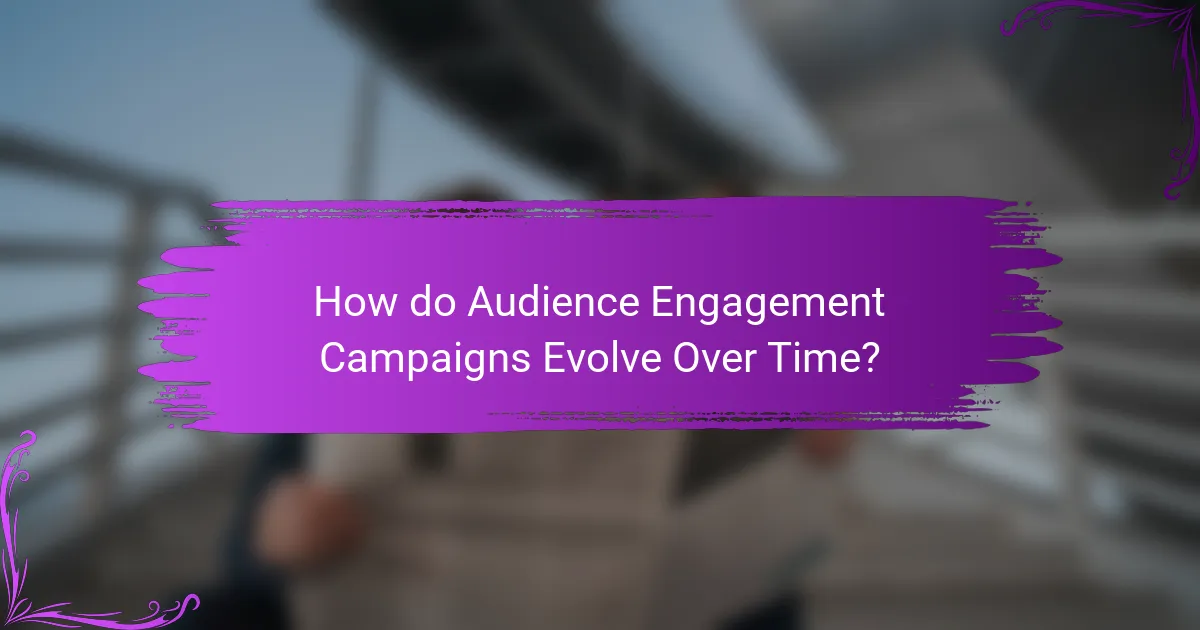 How do Audience Engagement Campaigns Evolve Over Time?