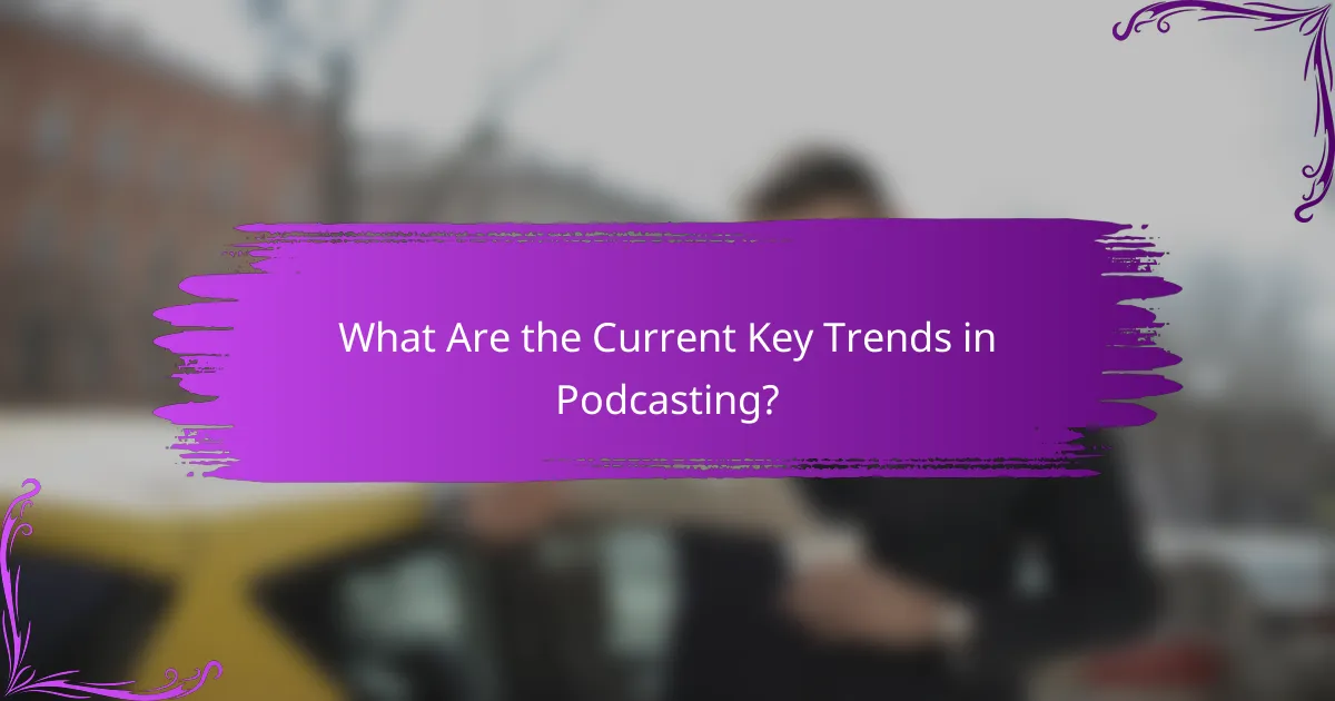 What Are the Current Key Trends in Podcasting?