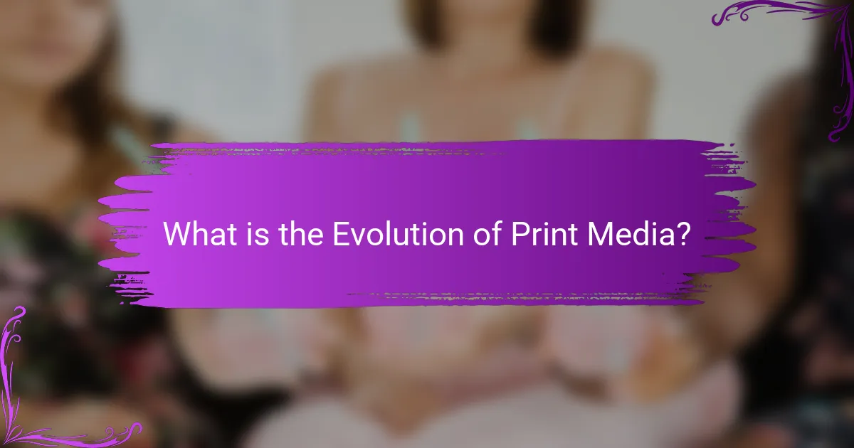 What is the Evolution of Print Media?