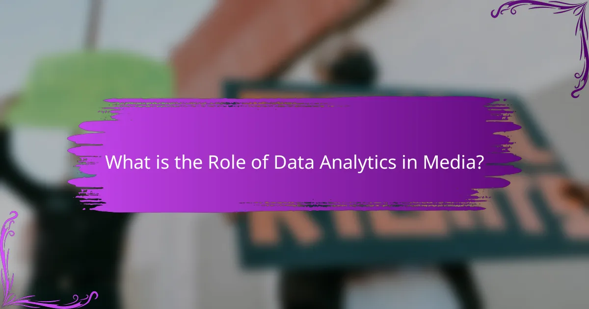 What is the Role of Data Analytics in Media?