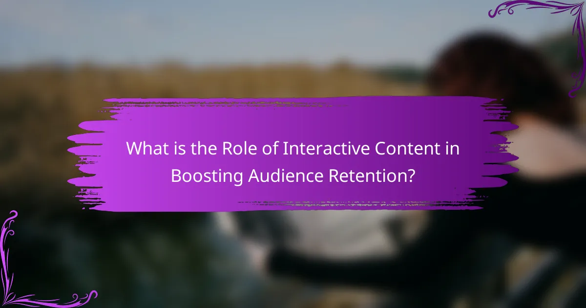 What is the Role of Interactive Content in Boosting Audience Retention?