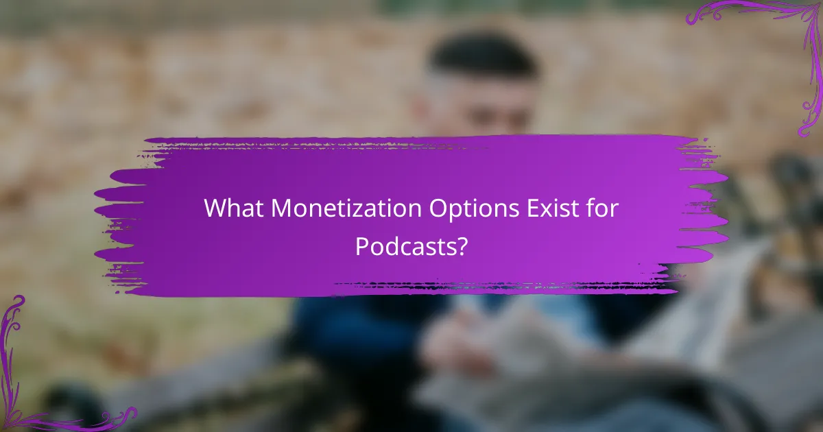 What Monetization Options Exist for Podcasts?